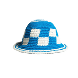 Gorro Florist Plain Blue - ECRU