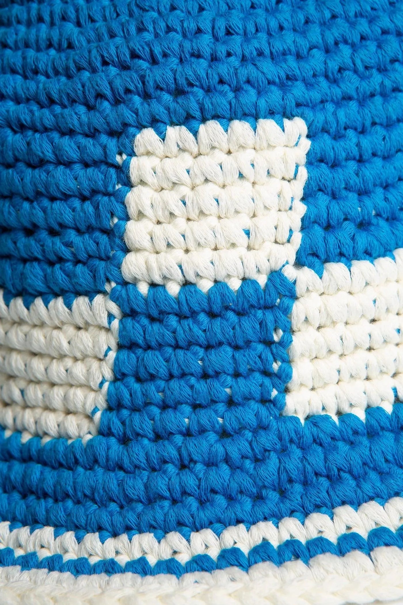 Gorro Florist Plain Blue - ECRU