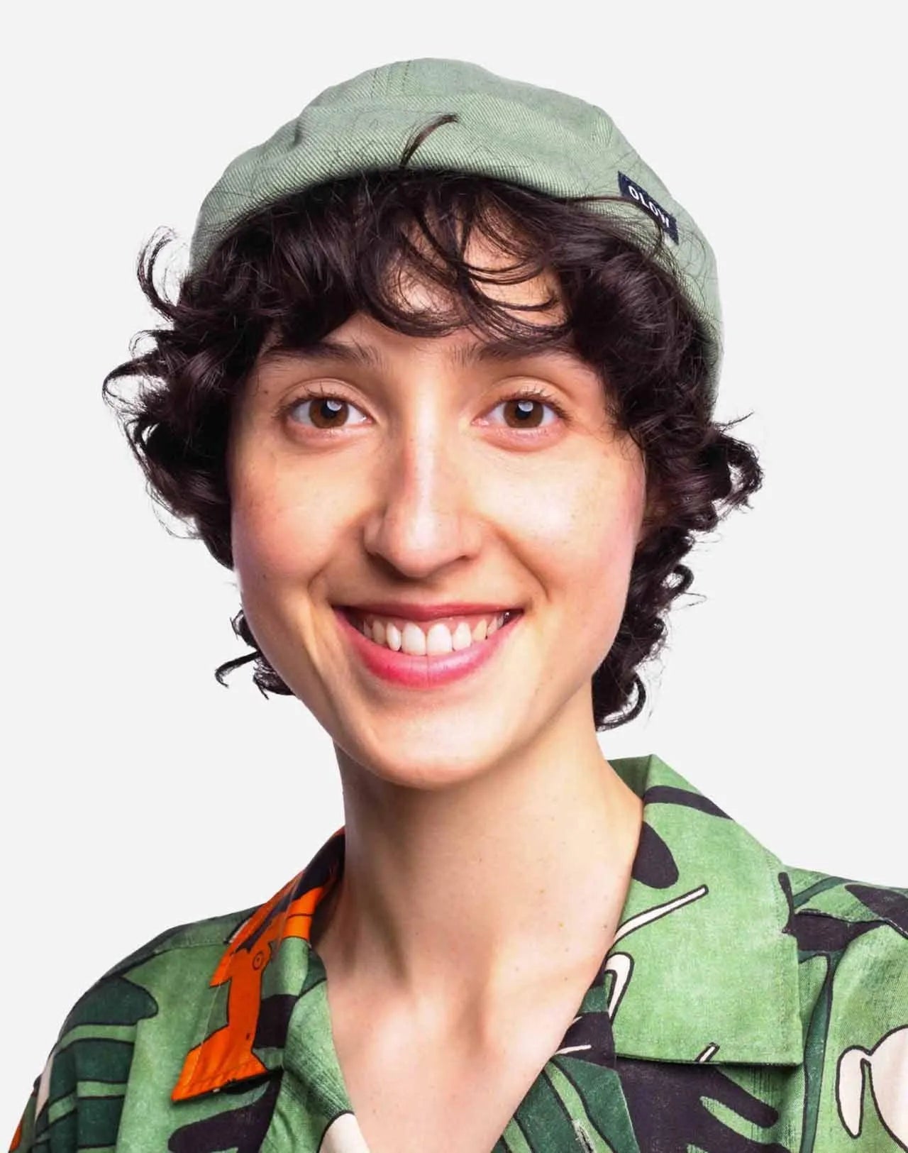 Gorro Olow Mikiki Sage Green - ECRU