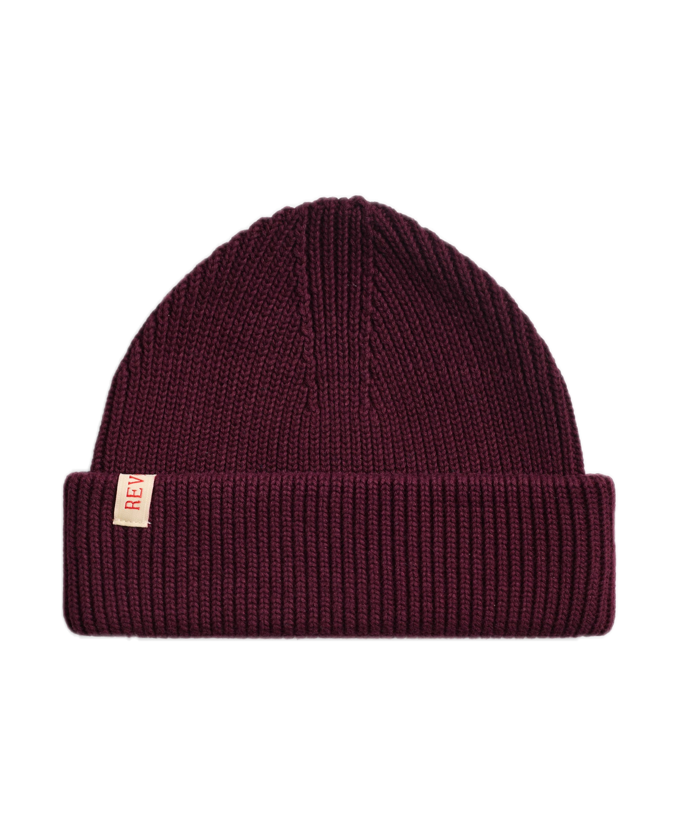 Gorro REVOLUTION Fisherman Beanie Burdeos, flat frontal