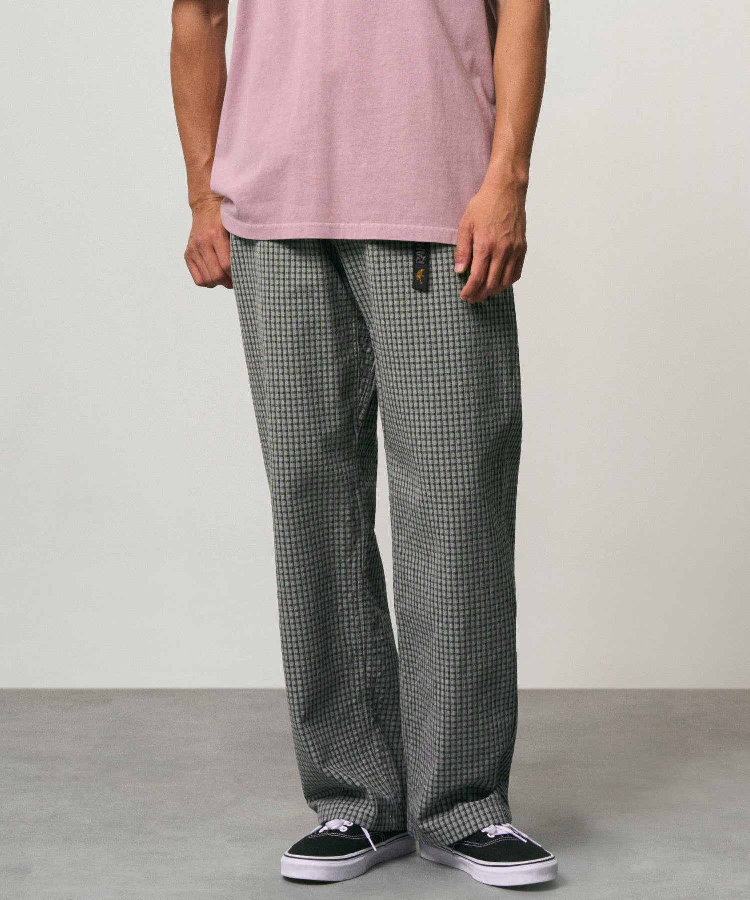 Pantalón GRAMICCI Dobby Plaid G-Pant Straight Fit Stone vista 2