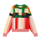 THINKING MU Merino Wool Grid Philis Sweater