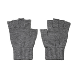 Guantes sin dedos TIFFOSI Dallas grises — flat frontal con fondo transparente