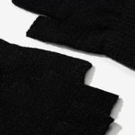Guantes sin dedos TIFFOSI Dallas negros — detalle del tejido y acabado