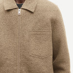 SAMSØE SAMSØE Hannes Full Zip Lead Gray vista trasera oficial
