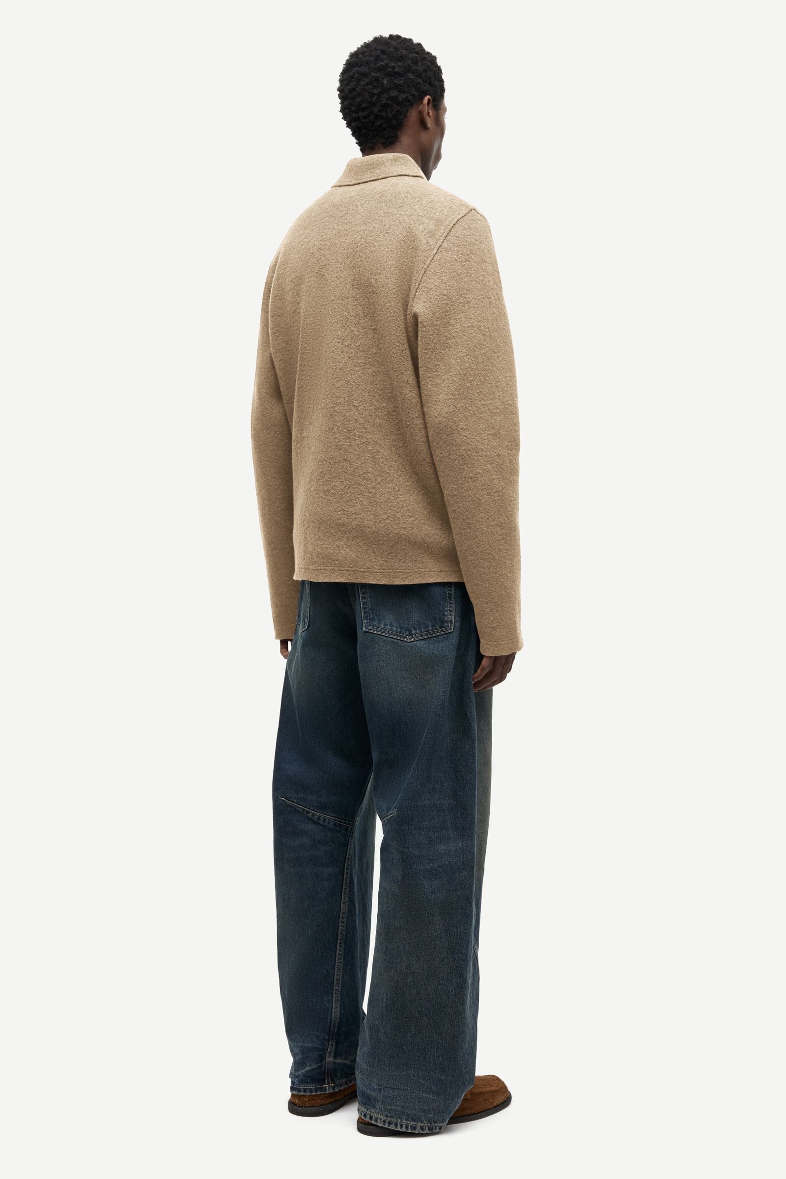 SAMSØE SAMSØE Hannes Full Zip Lead Gray detalle oficial