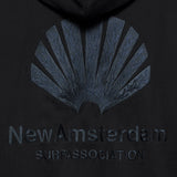 NEW AMSTERDAM Logo Hoodie Black Night Sky detalle 1