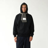 NEW AMSTERDAM Logo Hoodie Black Night Sky look 1