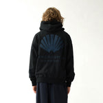 NEW AMSTERDAM Logo Hoodie Black Night Sky look 2