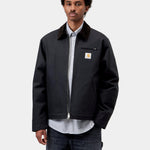 Chaqueta CARHARTT WIP Detroit Jacket Winter Dark Navy Black Rigid en modelo