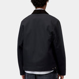Chaqueta CARHARTT WIP Detroit Jacket Winter Dark Navy Black Rigid vista trasera en modelo