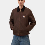 Chaqueta CARHARTT WIP Detroit Jacket Winter Tobacco Black Rigid look completo