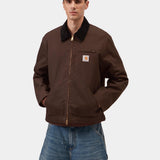 Chaqueta CARHARTT WIP Detroit Jacket Winter Tobacco Black Rigid look completo
