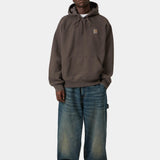 Sudadera CARHARTT WIP Hooded Vista Tobacco Garment Dyed look completo