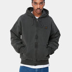 Sudadera CARHARTT WIP Hooded Vista Jacket Black Garment Dyed look completo
