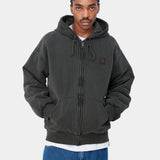 Sudadera CARHARTT WIP Hooded Vista Jacket Black Garment Dyed look completo