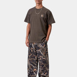 Camiseta CARHARTT WIP S/S Vista Tobacco Garment Dyed look completo