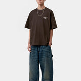 Camiseta CARHARTT WIP S/S Signature Script Tobacco Natural look completo