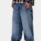 Pantalón CARHARTT WIP OG Single Knee Blue Marble Used Wash look completo
