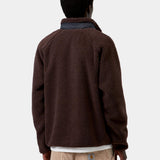 Chaqueta CARHARTT WIP Prentis Liner Palisander Black vista trasera en modelo