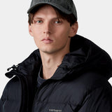 Gorra CARHARTT WIP Lambert Raven Moon Wash en modelo