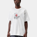 Camiseta CARHARTT WIP S/S Old Painter White en modelo