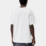 Camiseta CARHARTT WIP S/S Old Painter White vista trasera en modelo