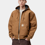 Chaqueta CARHARTT WIP OG Active Jacket WIP Hamilton Brown Rigid en modelo