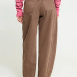 Vaqueros ICHI Blich Brown Washed - frontal