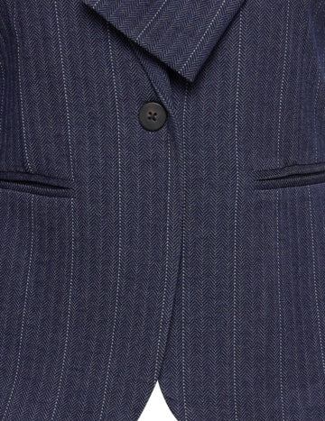 ICHI Kate Pinelle Dark Blue Jacquard Stripe vista oficial 1
