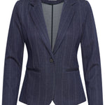 ICHI Kate Pinelle Dark Blue Jacquard Stripe vista oficial 3