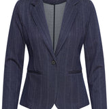ICHI Kate Pinelle Dark Blue Jacquard Stripe vista oficial 3