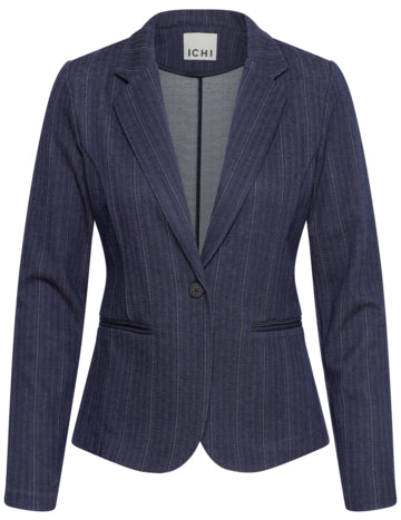 ICHI Kate Pinelle Dark Blue Jacquard Stripe vista oficial 3