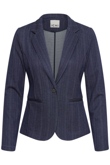 ICHI Kate Pinelle Dark Blue Jacquard Stripe vista oficial 3