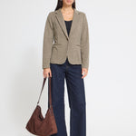 ICHI Kate Woolley Brown Check vista oficial 1