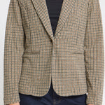 ICHI Kate Woolley Brown Check vista oficial 2