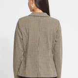 ICHI Kate Woolley Brown Check vista oficial 5