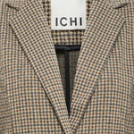 ICHI Kate Woolley Brown Check vista oficial 6