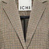 ICHI Kate Woolley Brown Check vista oficial 6