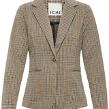 ICHI Kate Woolley Brown Check vista oficial 8