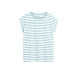 Camiseta ARMEDANGELS Idaara Stripes White / Foam