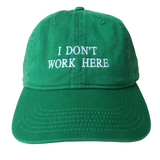 IDEA Sorry, ich arbeite hier nicht, grüne + weiße Kappe