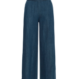 ICHI Aubery Washed Dark Blue Pants