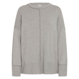ICHI Ballia Grau Melange Pullover