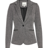 Blazer ICHI Kate Jacquard Black White Herringbone