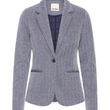 Blazer ICHI Kate Jacquard Patriot Blue Herringbone