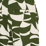 Pantalones ICHI Kate Print Wide Wavy Green