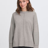 ICHI Ballia Grau Melange Pullover