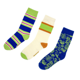 Pack of 3 FRNCH Ivete Bleu Electrique Socks