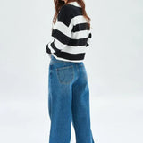 Jersey 24colours Tipo Polo a Rayas 41022 - ECRU